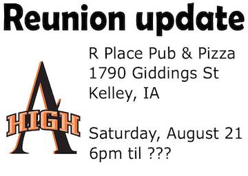1986 Reunion Update image for 8-21-2021