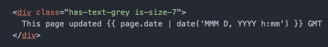 How to use page.date