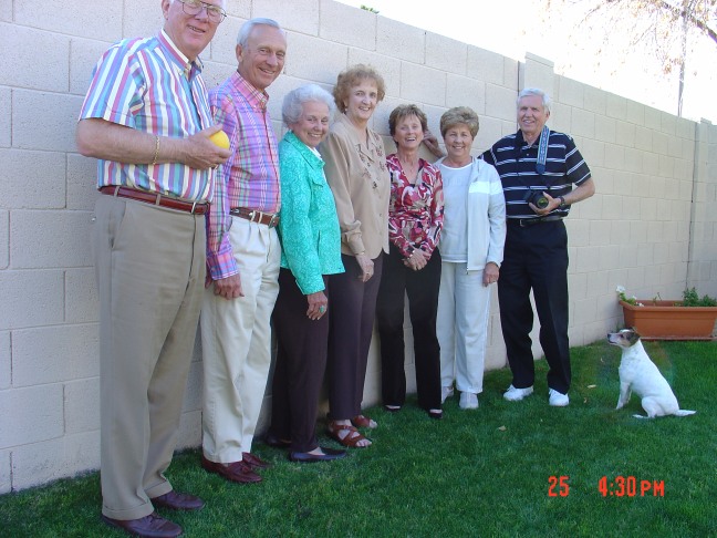 AHS Ames High School 1951 to 1953 mini-reunion at Phil Arthur's home in Phoenix AZ